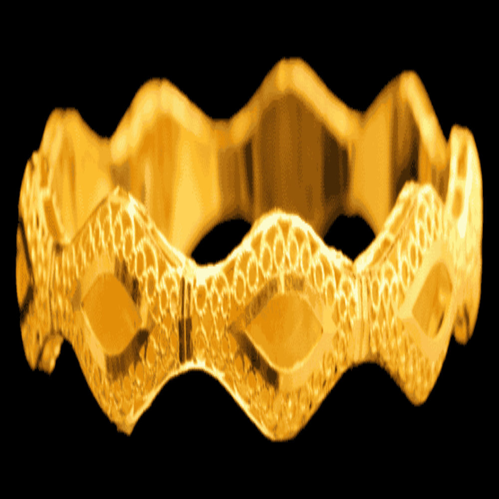 21K Gold Bangle Set OF 1 (S)
